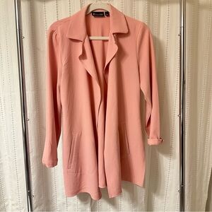 Elegant Pink Trench topper jacket